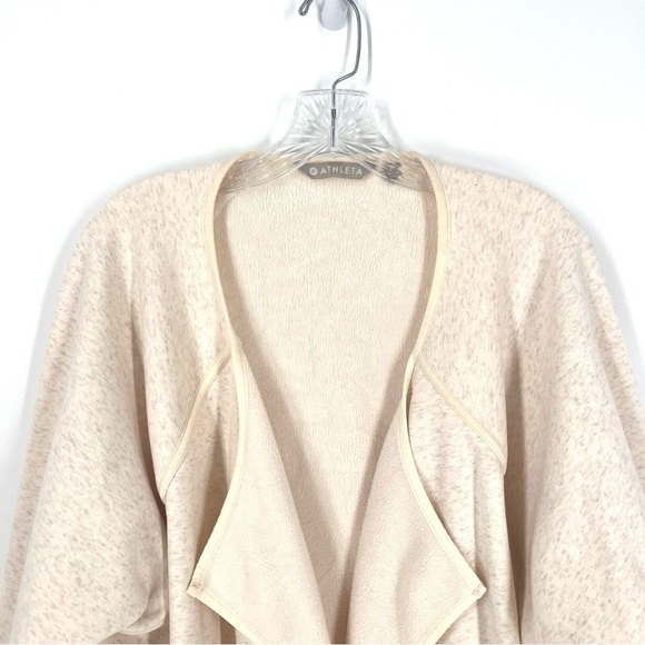 Athleta Cozy Karma Wrap Cardigan Sweater M Cream Oatmeal - Picture 5 of 12